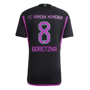 Bayern Munich Leon Goretzka #8 Venkovní Dres 2023-24 Krátký Rukáv